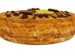 Honey Cake With Chocolate Modello 3D