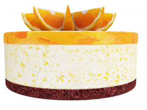 Orange Cake With Jelly 3D Model
