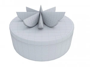 Orange Cake With Jelly 3D Model