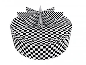 Orange Cake With Jelly 3D Model