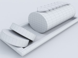 Orange Roll Cake Modelo 3D