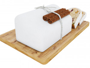 Christmas Raisin Cake 3D Модель