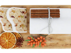 Christmas Raisin Cake 3D Model