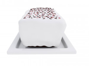 Chocolate Cake With Heart 3D Model