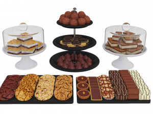 Chocolate and Cookies 3D मॉडल