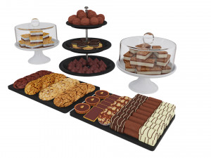 Chocolate and Cookies 3D मॉडल