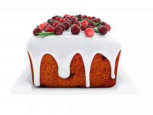 Cranberry Loaf Cake 3D 모델