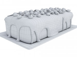 Cranberry Loaf Cake 3D 모델