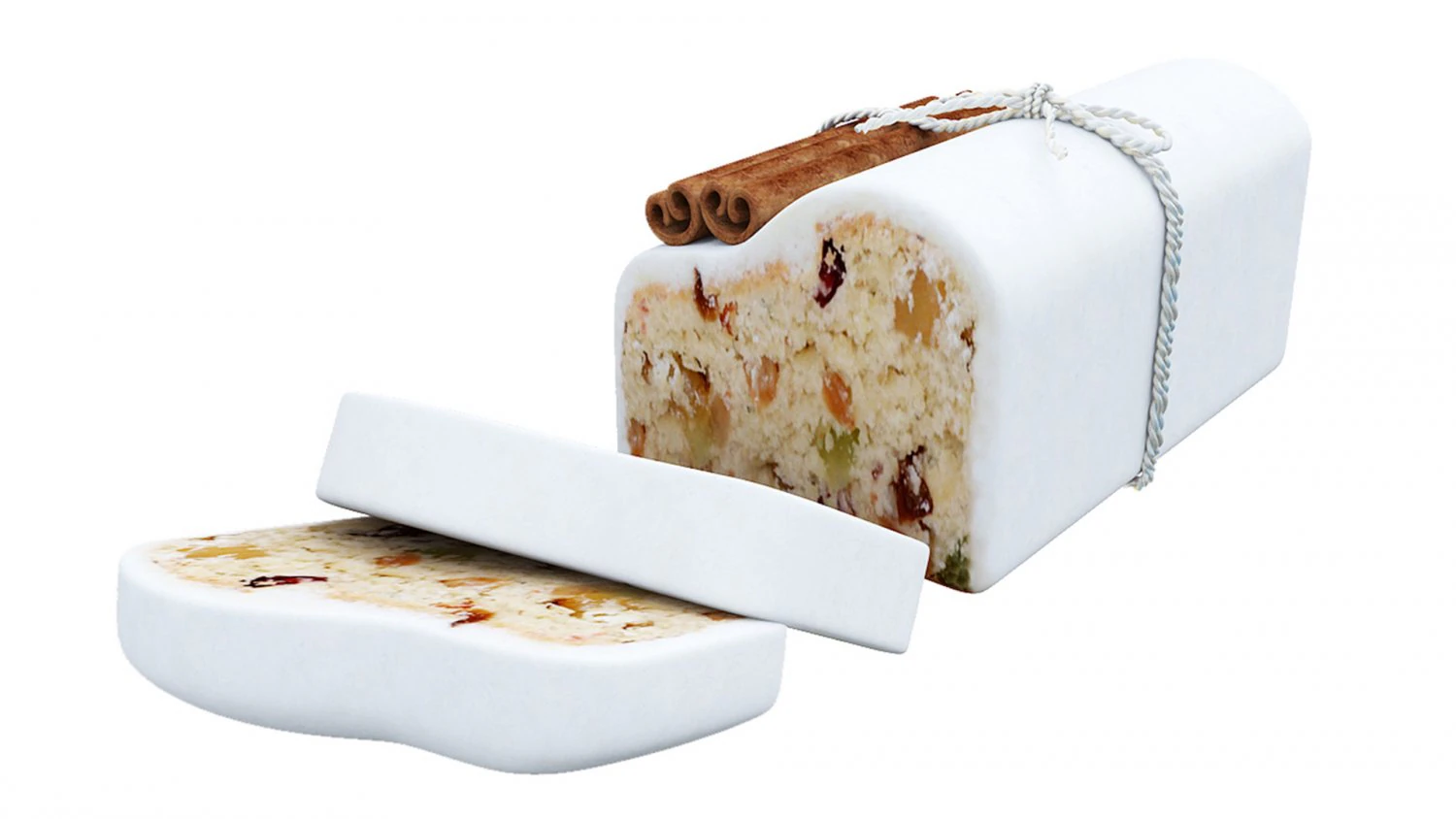 Raisin Loaf Cake 3D Model .c4d .max .obj .3ds .fbx .stl .blend 