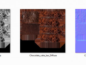 Chocolate Cake Bar Modelo 3D