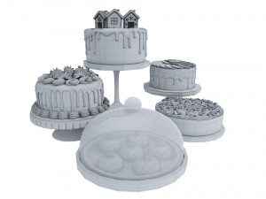 Chocolate Cakes 3D मॉडल