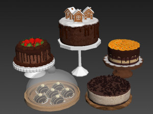 Chocolate Cakes 3D मॉडल