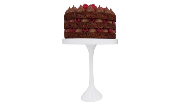 Raspberry Chocolate Cake Stand 3D Model .c4d .max .obj .3ds .fbx .stl .blend 