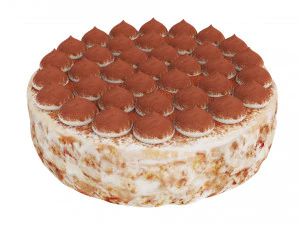 Tiramisu cake stand 3D Model