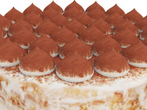 Tiramisu cake stand 3D Model