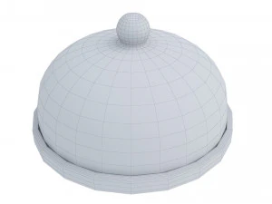 Tiramisu cake stand 3D Model