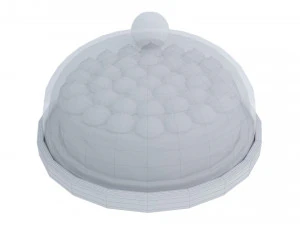 Tiramisu cake stand 3D Model
