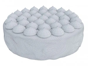 Tiramisu cake stand 3D Model