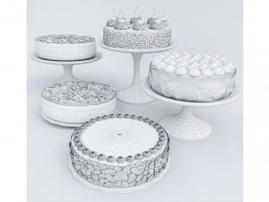 Cole&ccedil;&atilde;o de Bolo 2 Modelo 3D