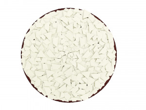 Chocolate Cake With White Chocolate 3D Model