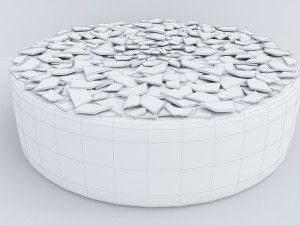 Chocolate Cake With White Chocolate 3D Model