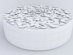 Chocolate Cake With White Chocolate 3D Model