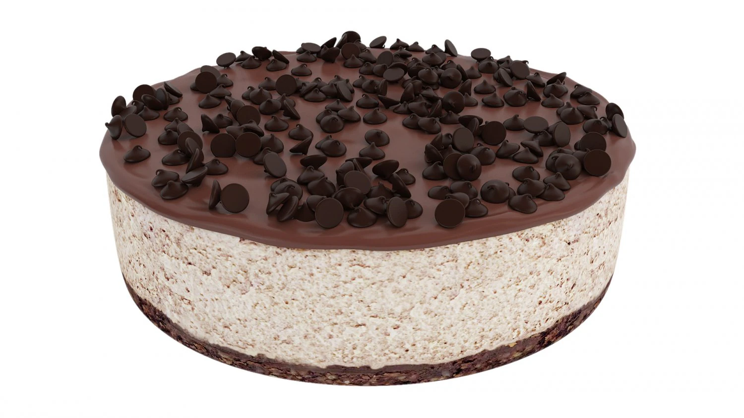 Espresso Cheesecake 3D Model .c4d .max .obj .3ds .fbx .stl .blend 