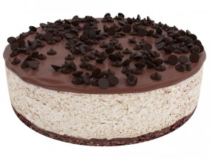 Espresso Cheesecake 3D Model
