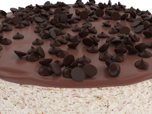 Espresso Cheesecake 3D Model