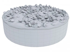 Espresso Cheesecake 3D Model