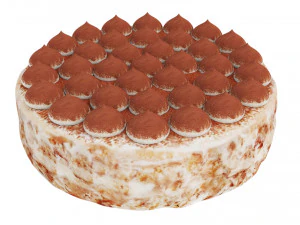 Ciasto Tiramisu Model 3D