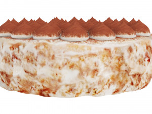 Tiramisu Cake 3D 模型