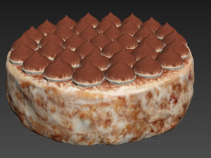 Tiramisu Cake 3D 模型