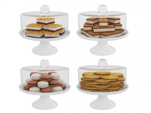 Cookie Stand Collection 3D Модель
