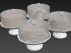 Cookie Stand Collection 3D Model