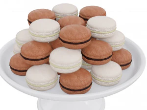 Macaroon White Stand 3D Model