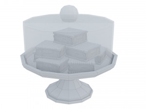 Sandwich Cookie White Stand Modèle 3D