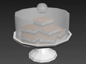 Sandwich Cookie White Stand 3D Model