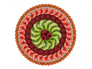 Fruit Berry Tart Collection 3D Model