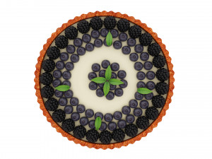 Fruit Berry Tart Collection 3D Модель