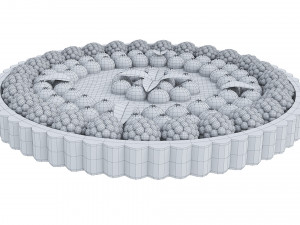Fruit Berry Tart Collection 3D Модель
