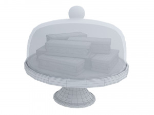 Chocolate Sandwich Cookie Wooden Stand Modello 3D