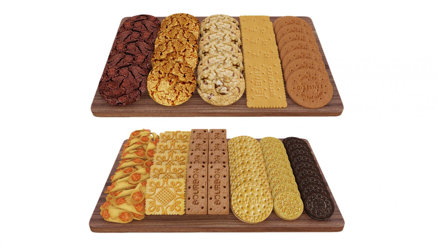 Cookie Trays 3D Model .c4d .max .obj .3ds .fbx .stl .blend 