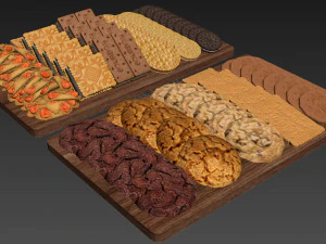 Cookie Trays 3D Model