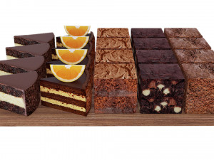 Chocolate Dessert Trays Modelo 3D
