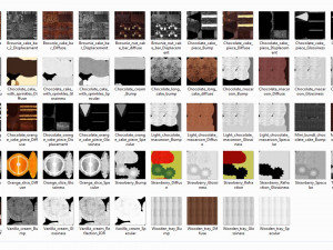 Chocolate Dessert Trays Modelo 3D