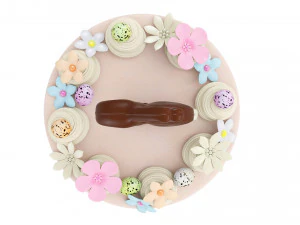 Easter Cake With Chocolate Bunny 3D Model