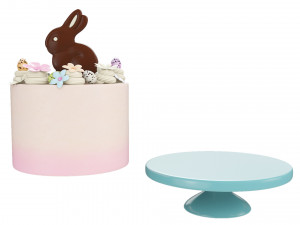 Easter Cake With Chocolate Bunny 3D 模型