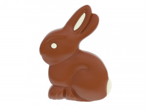 Easter Chocolate Bunny 3D Model
