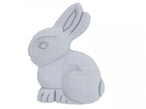 Easter Chocolate Bunny 3D Model